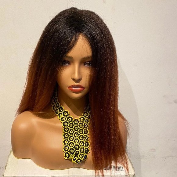 Human hair kinky wig main image 2
